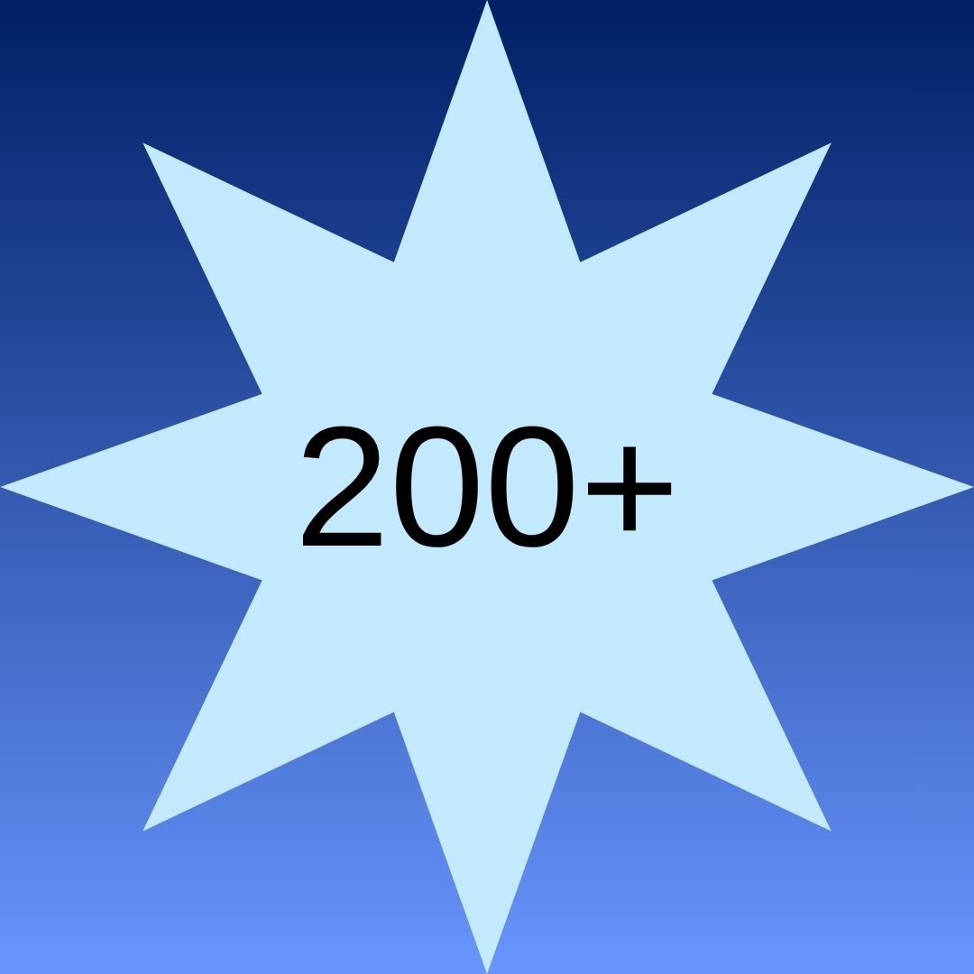 200+